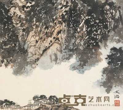 宋文治 仙居图 镜心 34×30cm